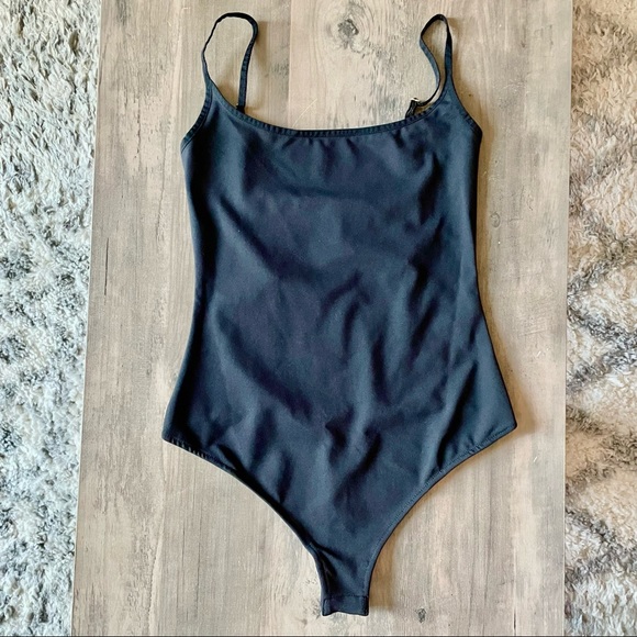 FREE PEOPLE Bodysuit | NWOT | Strappy Basique | Black | Size S | - Picture 6 of 9